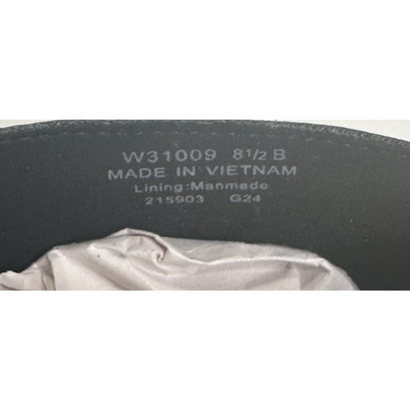 COLE HAAN Naia Black Leather Ankle Boot Bootie Womens Sz. 8.5B Side Zip New $200 - Picture 12 of 13